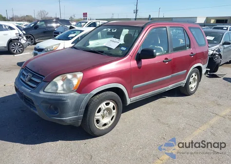 2005 Honda Cr-V Lx z USA, uszkodzony, nr VIN JHLRD68595C013689